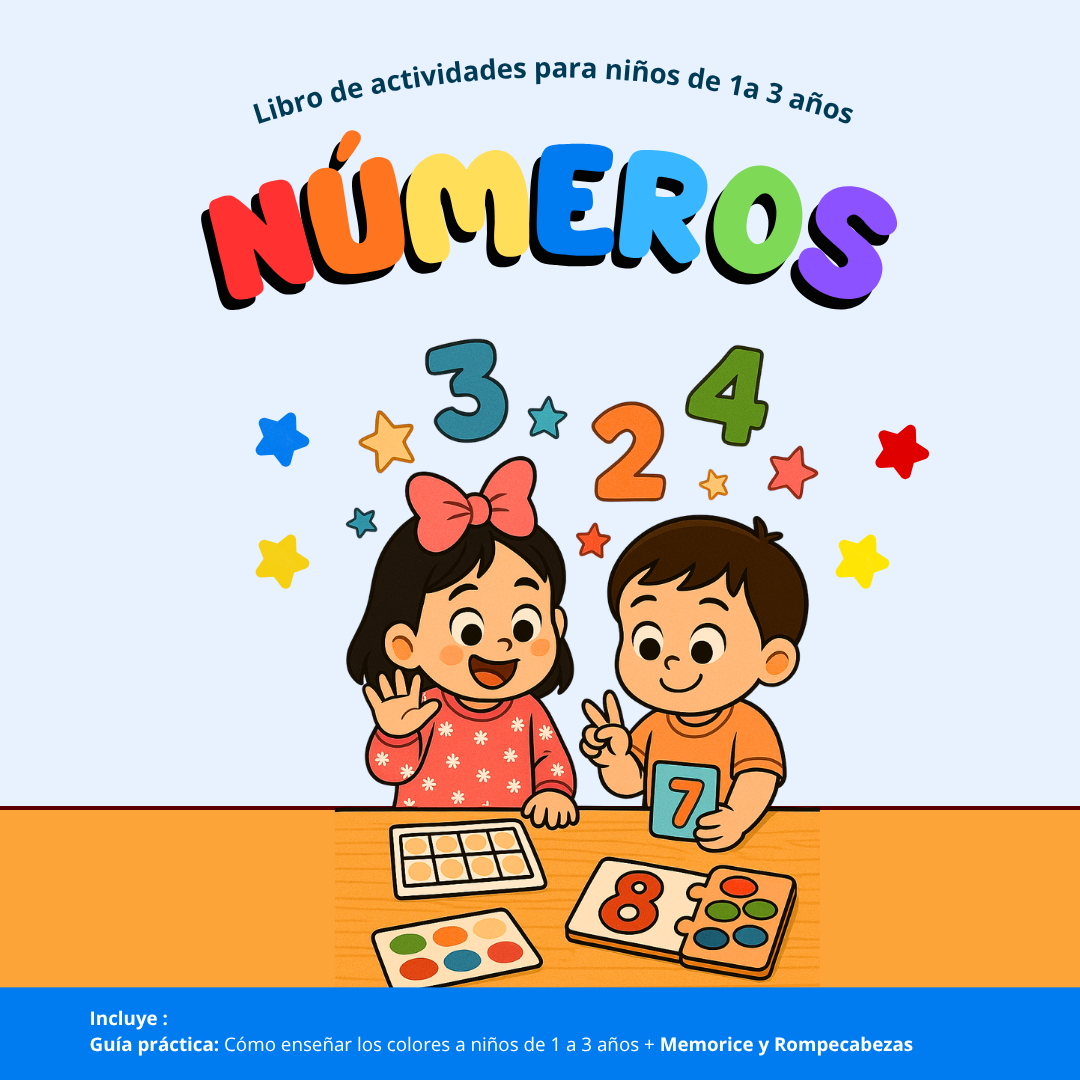 📘 2 libros  Aprendiendo a Contar – Prenuméricos y Números (1 a 3 años)