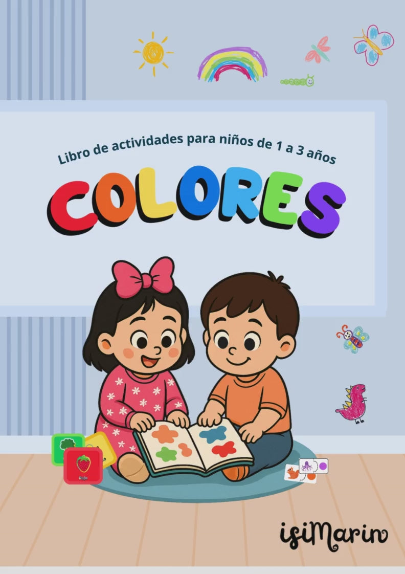 Pack +200 Actividades para Niños 1 a 3 Años: Números, Colores y Animales + 2 mini libros de cuentos emociones y colores