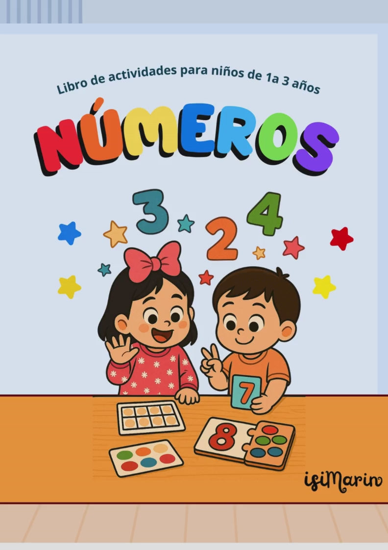 Pack +200 Actividades para Niños 1 a 3 Años: Números, Colores y Animales + 2 mini libros de cuentos emociones y colores