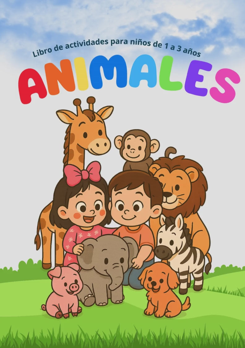 Pack +200 Actividades para Niños 1 a 3 Años: Números, Colores y Animales + 2 mini libros de cuentos emociones y colores